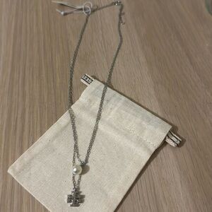 Tory Burch  Britten pearl layered pendant necklace